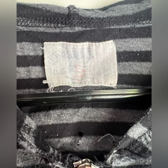 BKE Lounge Y2K Vintage Zip Up Lightweight Sheer Hoodie Jacket - Picture 8 of 11